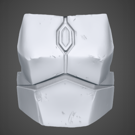 Diamond Crest - Female Chest Armor Plate